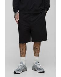 BoohooMAN - Tall Lightweight Loopback Oversized Drop Crotch Basic Shorts - Lyst