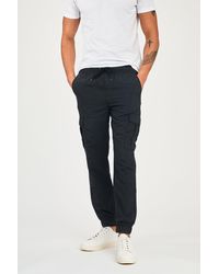 BoohooMAN - Tokyo Laundry Nylon Drawstring Cargo Trousers - Lyst