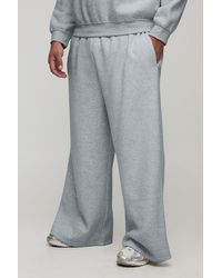 BoohooMAN - Plus Basic Extreme Wide Leg Sweatpants - Lyst