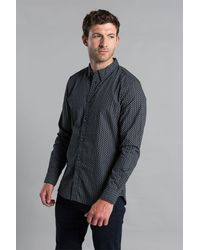 BoohooMAN - French Connection Cotton Long Sleeve Floral Shirt - Lyst