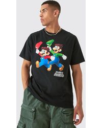 BoohooMAN - Oversized Super Mario License T-shirt - Lyst
