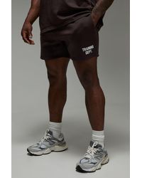Boohoo - Pantalón Corto Man Active Oversize De Tela Jersey Con Estampado Training Dept - Lyst