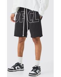 BoohooMAN - Relaxed Fit Ofcl Applique Short - Lyst
