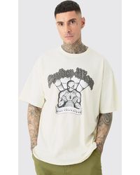 BoohooMAN - Tall Oversize Spider License T-shirt White - Lyst