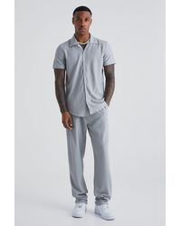 BoohooMAN - Smart Revere Shirt And Trouser Set - Lyst