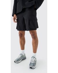 BoohooMAN - Mix & Match Tailored Cargo Shorts - Lyst