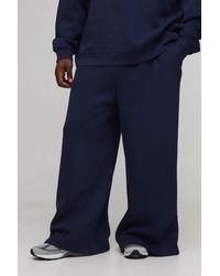 Boohoo - Plus Basic Extreme Wide Leg Joggers - Lyst