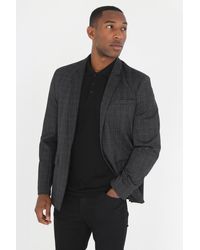BoohooMAN - Brave Soul Single-breasted Check Blazer - Lyst