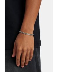 BoohooMAN - Cernucci 5mm Miami Cuban Bracelet - Lyst