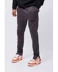 BoohooMAN - Tall Straight Fit Top Stitch Cargo Trouser - Lyst