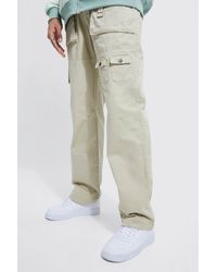 BoohooMAN - Tall Relaxed Fit Multi Pocket Cargo Trouser - Lyst