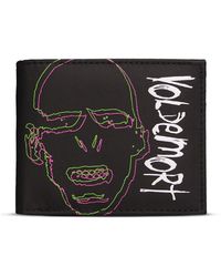 BoohooMAN - Harry Potter Wizards Unite Neon Voldemort Bi-fold Wallet, Black (mw652630hpt) - Lyst