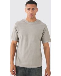 BoohooMAN - Textured Washed T-shirt - Lyst