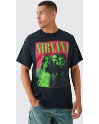 Boohoo - Oversized Nirvana Band License T-shirt - Lyst
