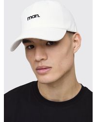 BoohooMAN - Man Branded Embroidered Cap - Lyst