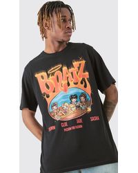 BoohooMAN - Tall Bratz Flame Printed T-shirt In Black - Lyst