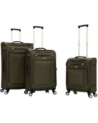 BoohooMAN - Infinity Leather Lightweight Suitcase 4 Wheel Luggage Travel Cabin Tsa Soft Bag - Lyst