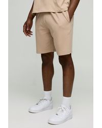 BoohooMAN - 260Gsm Loopback Basic Relaxed Fit Mid Length Shorts - Lyst