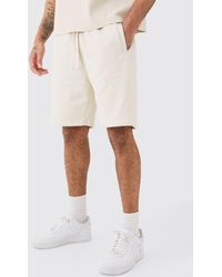 Boohoo - Relaxed Fit Mid Length Heavyweight Short - Lyst