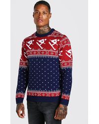 mens fair isle christmas sweater