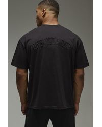 Boohoo - One More Rep Oversized Embossed T-Shirt - Lyst