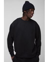 BoohooMAN - Oversized Crew Neck Sweatshirt - Lyst