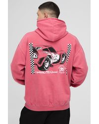 BoohooMAN - Oversize Hoodie mit lizenziertem Pixar Cars Print - Lyst