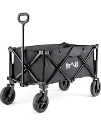 BoohooMAN - Trail Outdoor Leisure Trail Camping Festival Trolley Folding Beach Cart Garden Wagon Heavy Duty 80kg - Lyst
