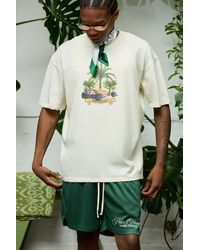 BoohooMAN - Oversized Palm Print Monte Carlo T-Shirt - Lyst