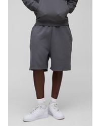 BoohooMAN - Lightweight Basic Oversized Fit Drop Crotch Shorts - Lyst