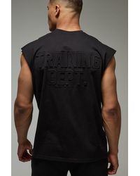 BoohooMAN - Man Active Oversize Training Dept vesttop - Lyst