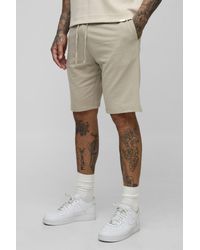 BoohooMAN - Tall Lightweight Loopback Regular Fit Basic Shorts - Lyst