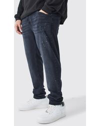 BoohooMAN - Plus Skinny Stretch Stacked Tinted Jeans - Lyst
