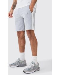 BoohooMAN - Mittellange Slim-Fit Man Signature Colorblock Shorts - Lyst