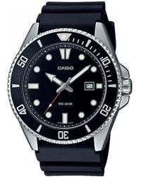 BoohooMAN - Casio Mdv-107-1a1vef Collection 50mm Quartz Watch - Lyst