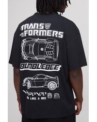 BoohooMAN - Tall Oversized Transformers License Print Washed T-Shirt - Lyst