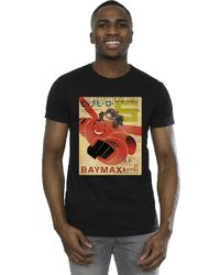 BoohooMAN - Disney Big Hero 6 Baymax Flying Baymax Newspaper T-shirt - Lyst