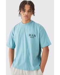 Boohoo - Man Oversized Boxy Extended Neck T-Shirt - Lyst