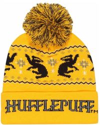 BoohooMAN - Harry Potter Hufflepuff Snow Beanie - Lyst