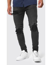 BoohooMAN Denim Super Skinny Bandana 