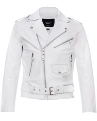 BoohooMAN - Infinity Leather Leather Brando Biker Rock Motorcycle Hide Jacket - Lyst