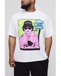 BoohooMAN - Plus Oversized Eazy-E License Print T-Shirt - Lyst