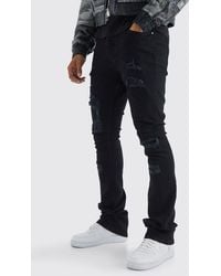 BoohooMAN - Skinny Stacked Distressed Ripped Jeans - Lyst
