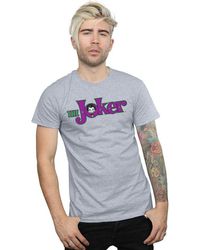 BoohooMAN - Dc Comics The Joker Text Logo T-shirt - Lyst
