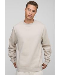 Boohoo - Tall Basic Regular Fit Crew Neck Sweatshirt - Lyst