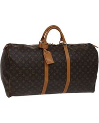 BoohooMAN - Louis Vuitton Preloved Keepall 55 Monogram Canvas Duffel Unisex - Brown Travel Bags - Lyst