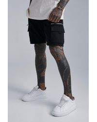 boohooman cargo shorts