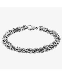 BoohooMAN - Bourne And Wilde Oxidised Multi Ring Bracelet Osb-1772s - Lyst