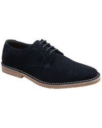 BoohooMAN - Frank Wright Navy Suede 'rydal' Lace-up Shoes - Lyst