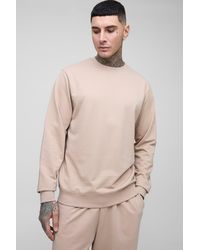 BoohooMAN - Tall 260Gsm Loopback Regular Fit Basic Sweat - Lyst